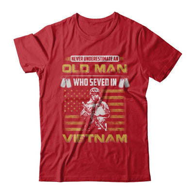 Never Underestimate An Old Man Who Served In Viet Nam T-Shirt & Hoodie | Teecentury.com