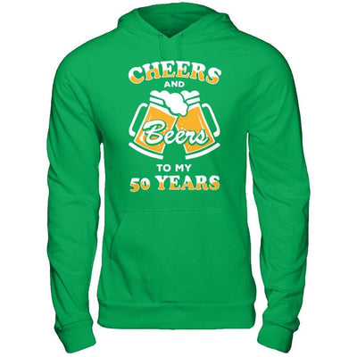 Cheers And Beers To My 50 Years T-Shirt & Hoodie | Teecentury.com