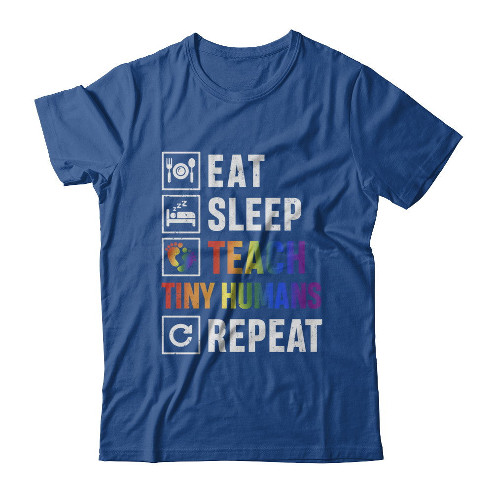 Eat Sleep Teach Tiny Humans Repeat Mommy T-Shirt & Hoodie | Teecentury.com
