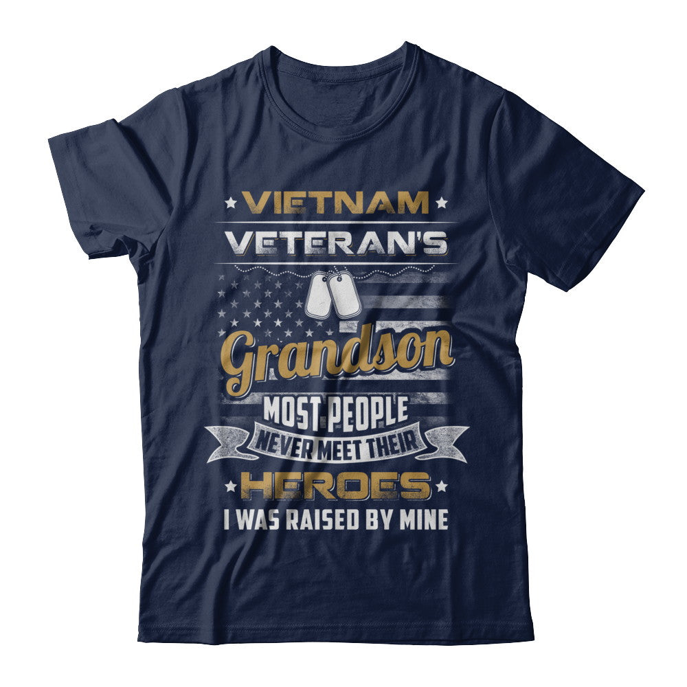 Vietnam Veteran's Grandson I Was Raised By Mine T-Shirt & Hoodie | Teecentury.com