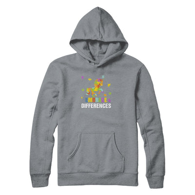 Autism Awareness Puzzle Piece Unicorn Embrace Differences T-Shirt & Tank Top | Teecentury.com