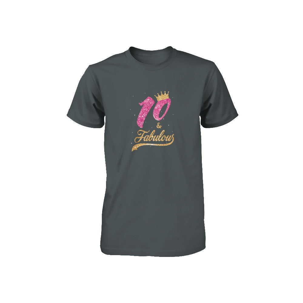 10Th And Fabulous Ten Birthday Youth Youth Shirt | Teecentury.com