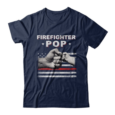 Firefighter Fireman Pop American Flag Fathers Day T-Shirt & Hoodie | Teecentury.com