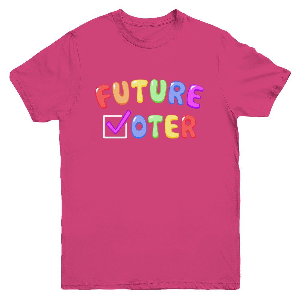 Voting Kids Vote Future Voter Rainbow Youth Youth Shirt | Teecentury.com