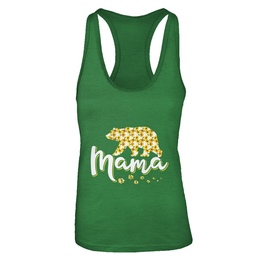 Sunflower Bear Mothers Day Gift Flowers Mama Floral T-Shirt & Tank Top | Teecentury.com