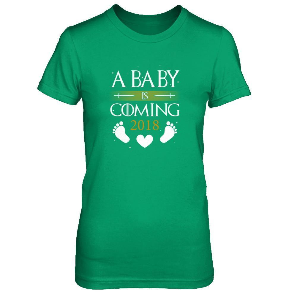 A Baby Is Coming 2018 Pregnancy Announcement T-Shirt & Tank Top | Teecentury.com