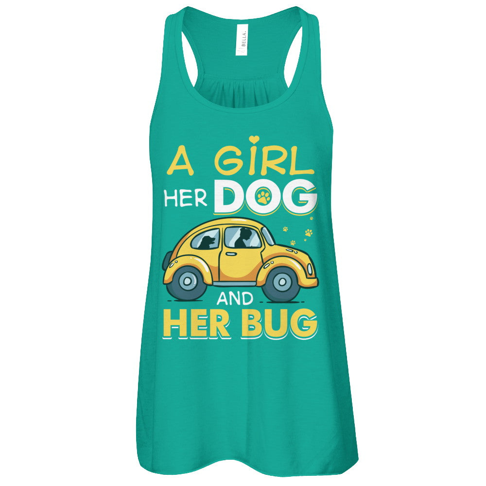 A Girl Her Dog And Her Bug T-Shirt & Tank Top | Teecentury.com
