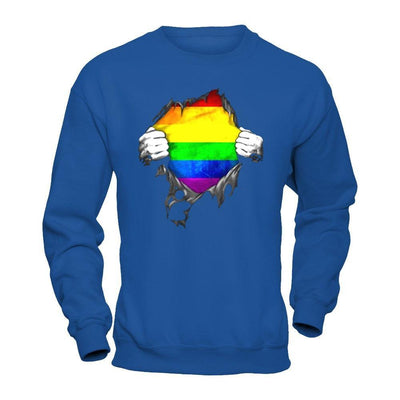 Rainbow Lesbian Gay Pride LGBT Super Stronger T-Shirt & Hoodie | Teecentury.com