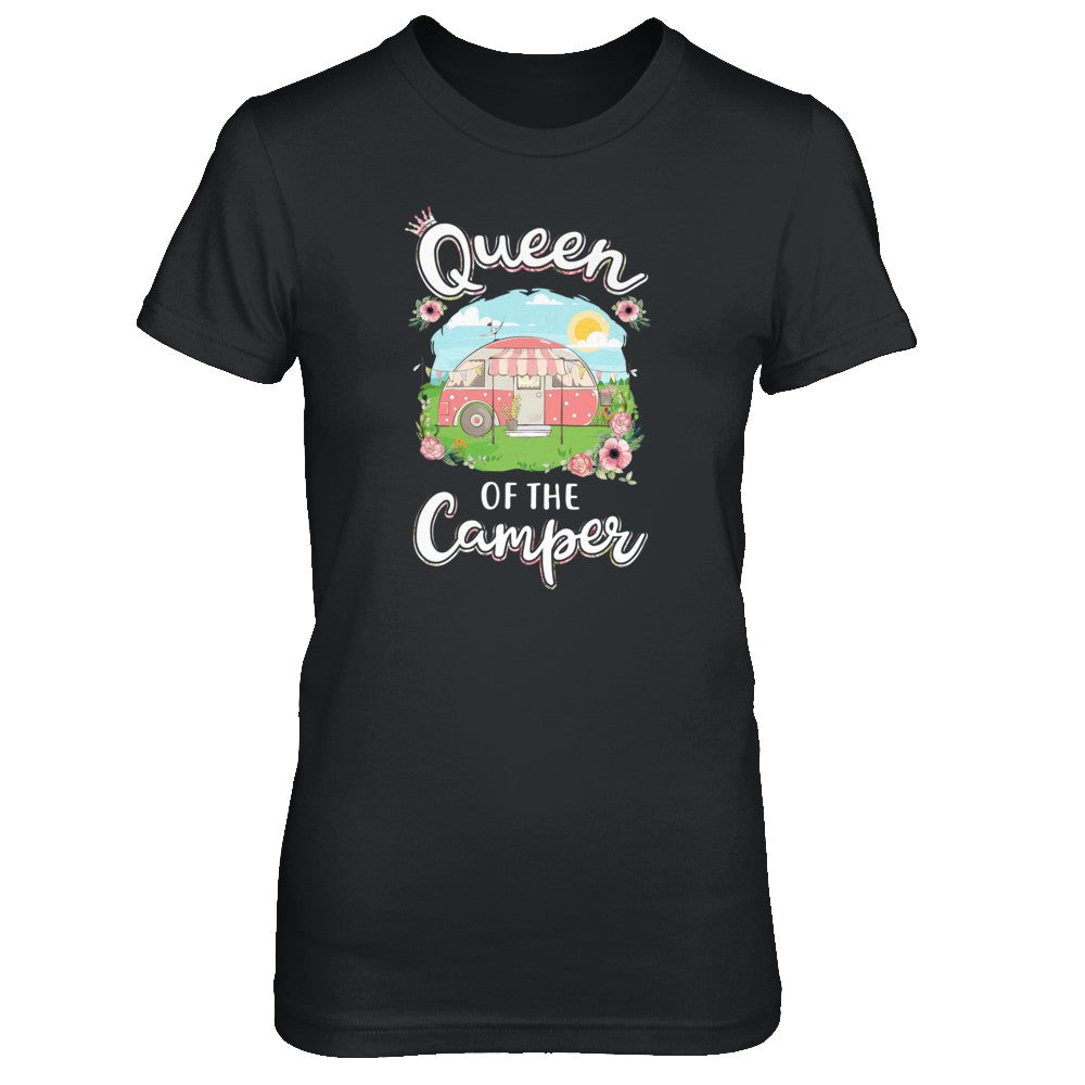 Queen Of The Camper Camping For Women Gift T-Shirt & Tank Top | Teecentury.com