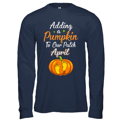 Halloween Pumpkin Pregnancy Mom Due Date In April 2022 T-Shirt & Hoodie | Teecentury.com