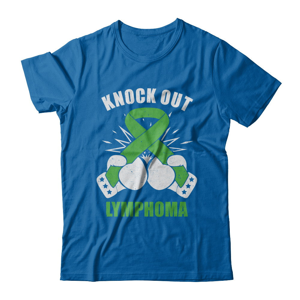 Boxing knock out Lymphoma Awareness Support T-Shirt & Hoodie | Teecentury.com