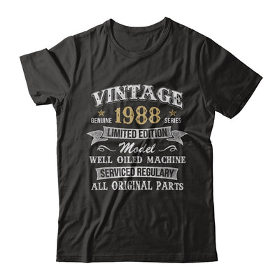 Vintage 34th Birthday Funny 1988 All Original Parts T-Shirt & Hoodie | Teecentury.com