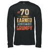 Vintage The Right To Be Grumpy 70th 1952 Birthday Gift T-Shirt & Hoodie | Teecentury.com