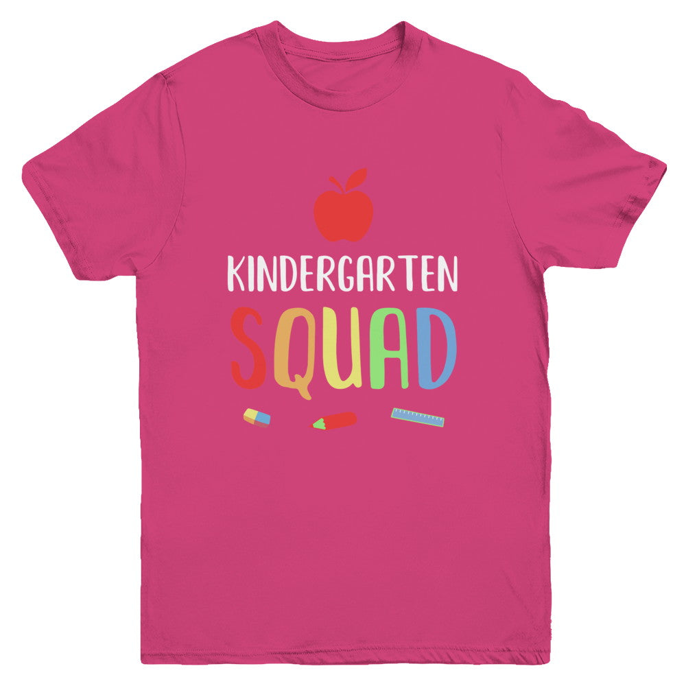 Kindergarten Squad Back To School Teacher Gift Youth Youth Shirt | Teecentury.com