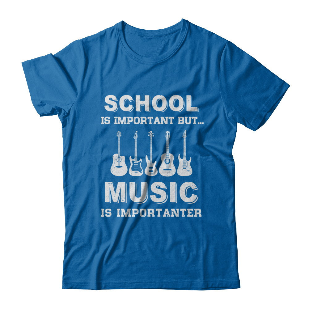 School Important Bass Guitar Player Is Importanter Gift T-Shirt & Hoodie | Teecentury.com