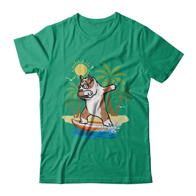 Summer Vacation Dabbing Pit bull Surfing Surfboard Gift T-Shirt & Hoodie | Teecentury.com