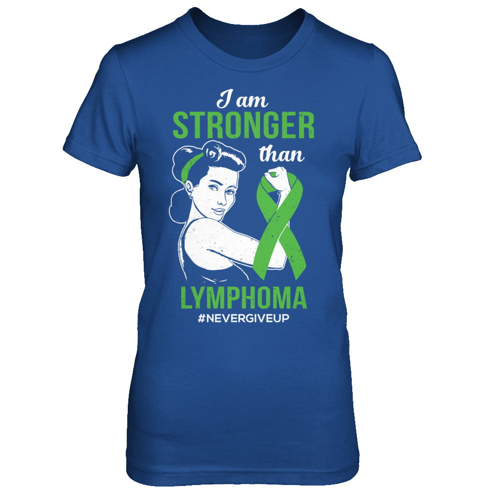 I Am Stronger Than Lymphoma Awareness Support T-Shirt & Hoodie | Teecentury.com