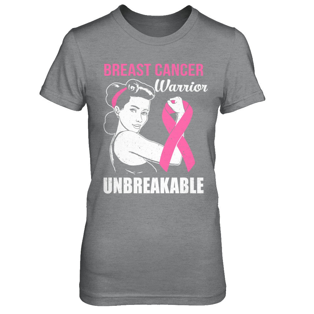 Breast Cancer Warrior Unbreakable Breast Cancer Awareness T-Shirt & Hoodie | Teecentury.com