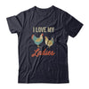 Vintage Retro I Love My Ladies Funny Chicken Farmer T-Shirt & Tank Top | Teecentury.com