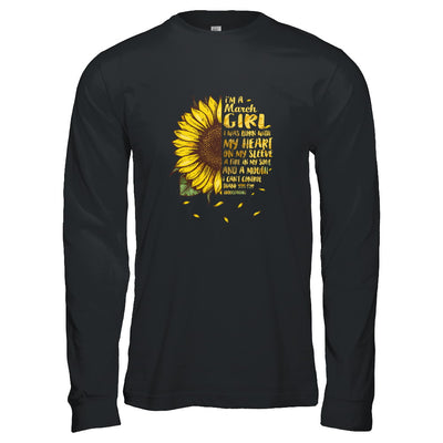 I Am A March Girl Birthday Gifts Sunflower T-Shirt & Tank Top | Teecentury.com