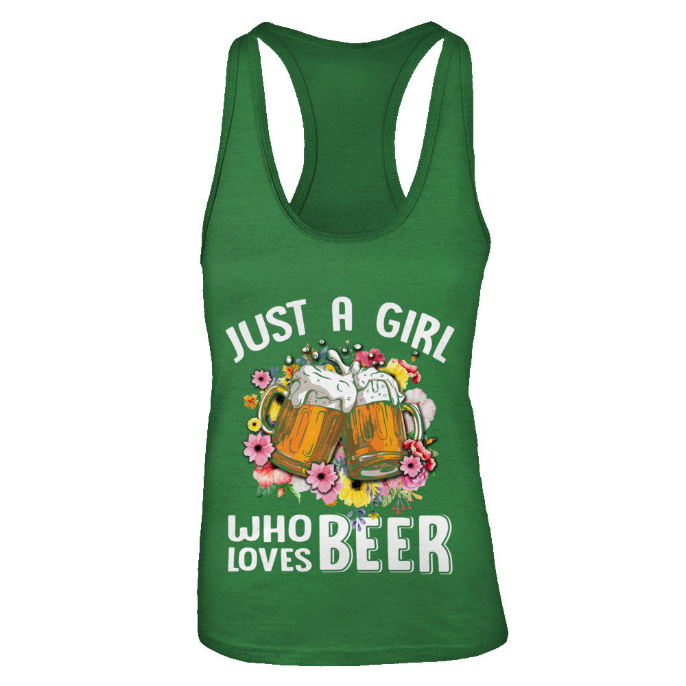 Just A Woman Who Loves Beer T-Shirt & Tank Top | Teecentury.com