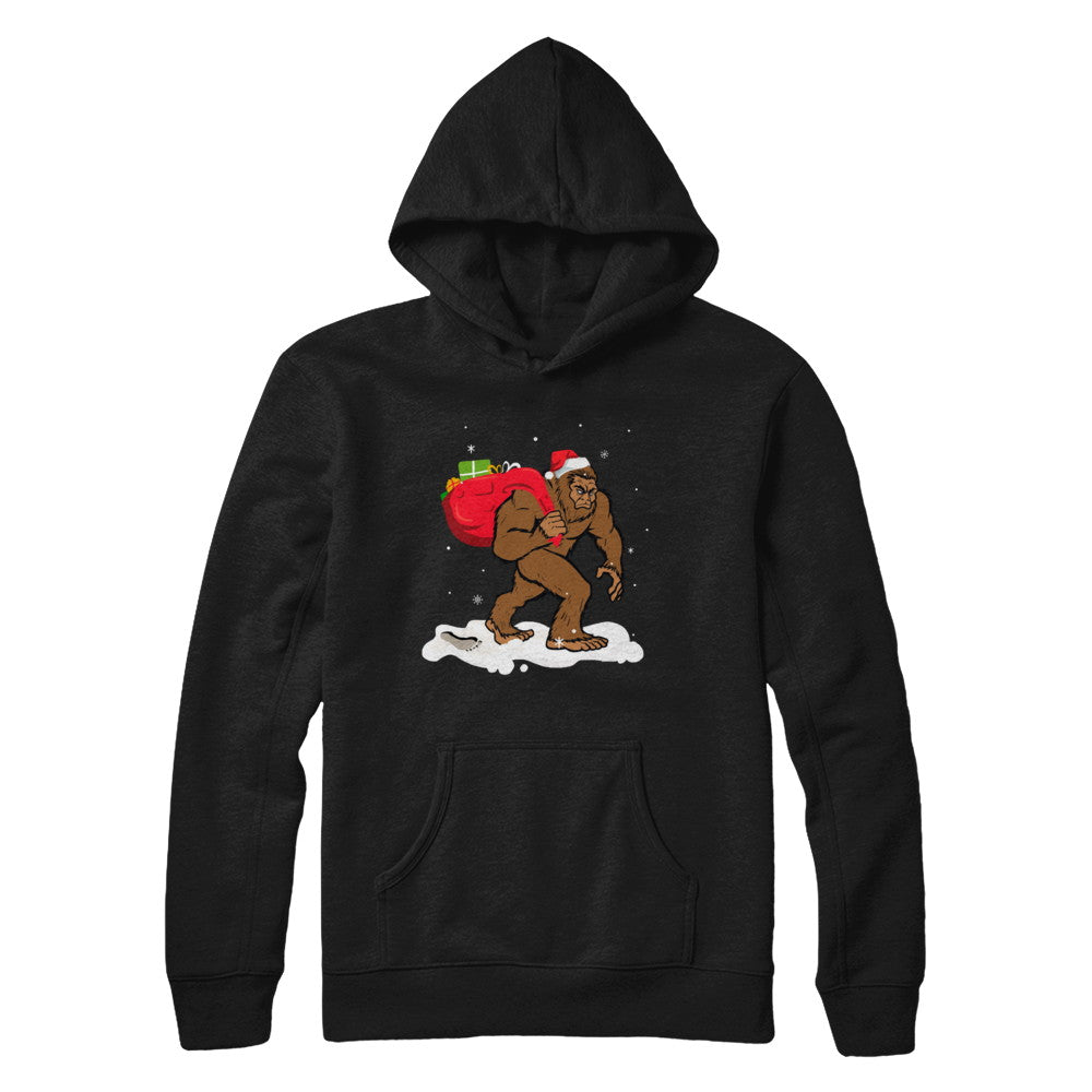 Bigfoot Santa Christmas Boys Men Sasquatch Xmas Gift T-Shirt & Sweatshirt | Teecentury.com