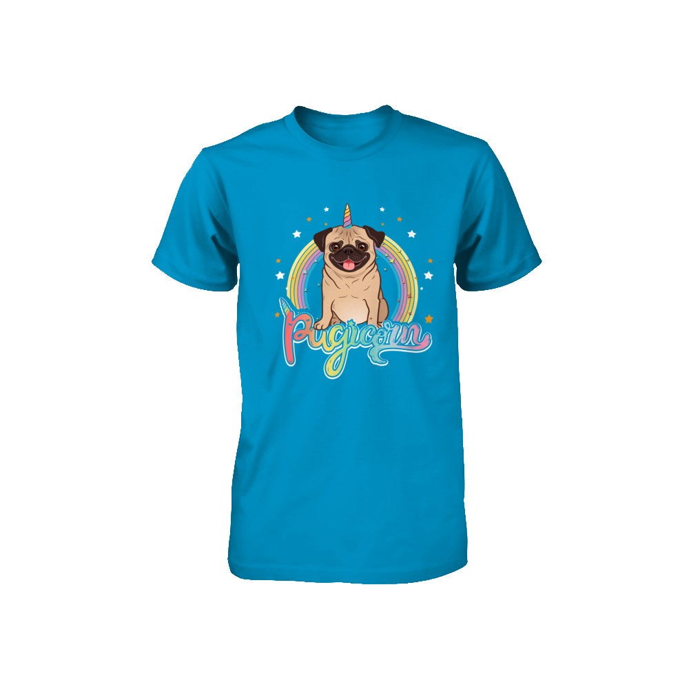 Rainbow Pugicorn Pug Unicorn For Kids Youth Youth Shirt | Teecentury.com