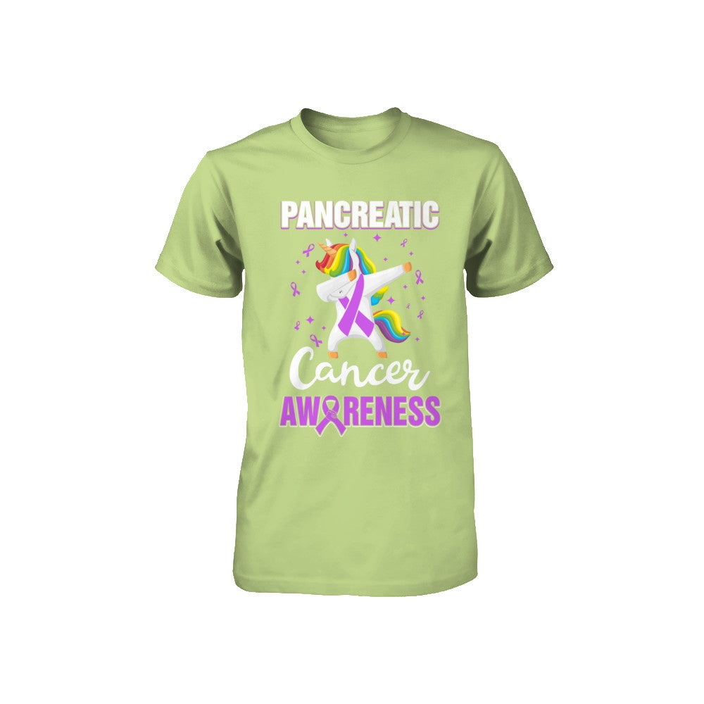 Inspirational Pancreatic Cancer Awareness Unicorn Support Youth Youth Shirt | Teecentury.com