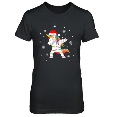 Dabbing Unicorn Ugly Christmas Sweater Girls T-Shirt & Sweatshirt | Teecentury.com