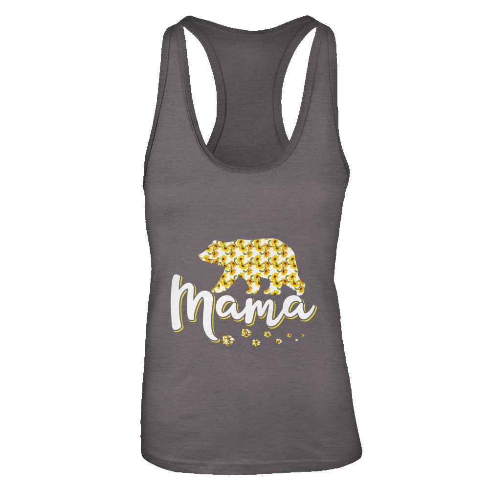 Sunflower Bear Mothers Day Gift Flowers Mama Floral T-Shirt & Tank Top | Teecentury.com