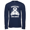 Boxing knock out Lung Cancer Awareness Support T-Shirt & Hoodie | Teecentury.com