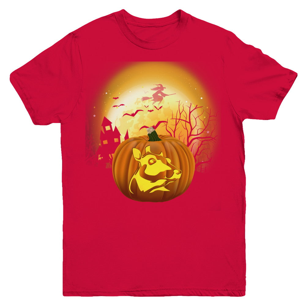 Pumpkin Cow Halloween Human Costume Youth Youth Shirt | Teecentury.com