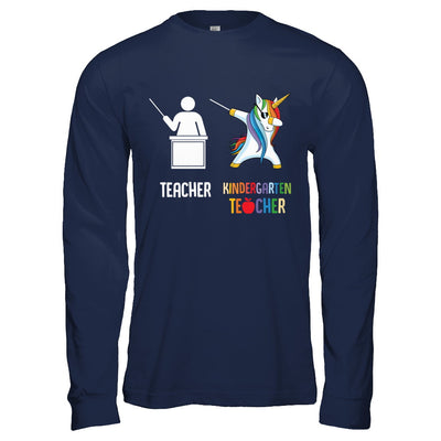 Dabbing Unicorn Kindergarten Teacher Funny Gifts Dab T-Shirt & Hoodie | Teecentury.com