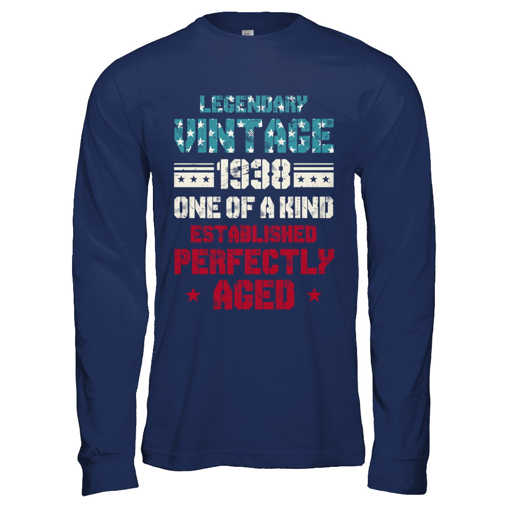 Legendary Vintage 1938 84th Years Old Birthday Gift T-Shirt & Hoodie | Teecentury.com