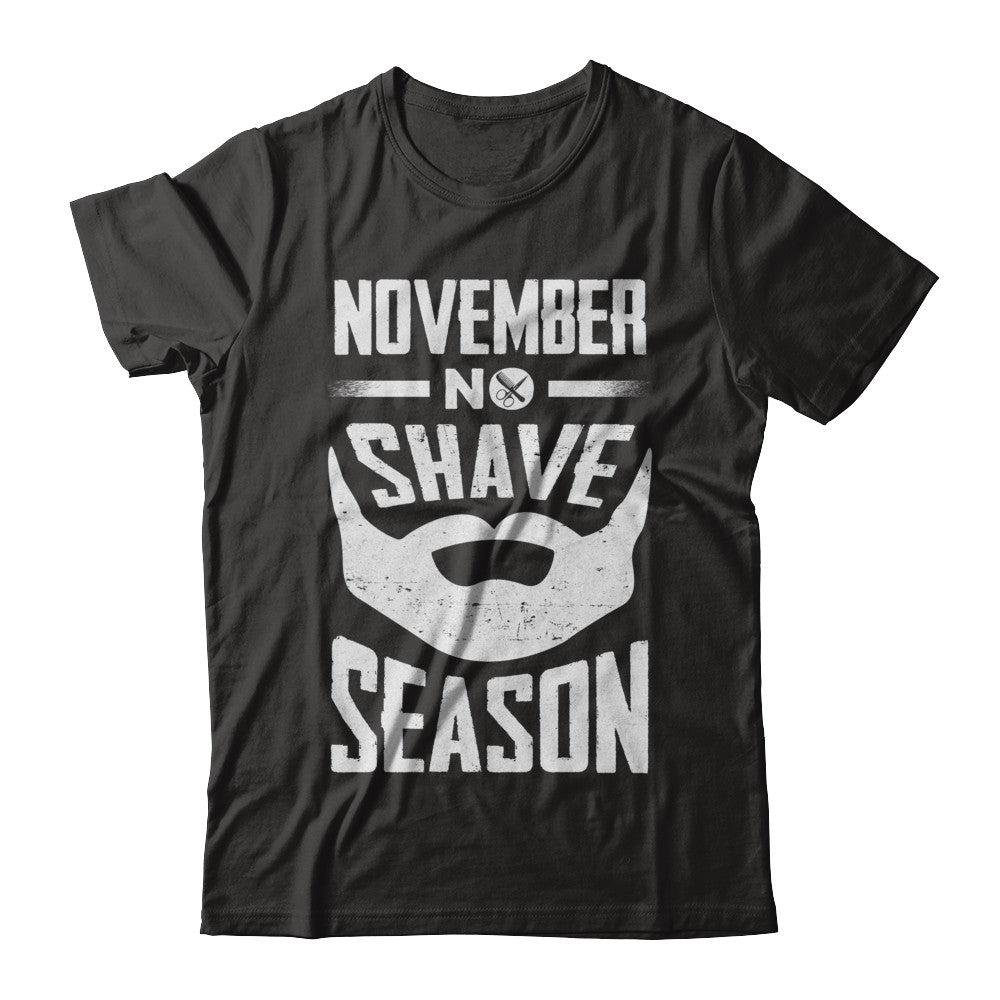 November No Shave Season Vintage Beard T-Shirt & Hoodie | Teecentury.com