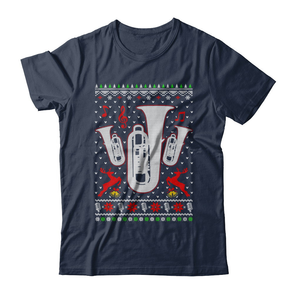 Santa Tuba Ugly Christmas Sweater Gifts T-Shirt & Sweatshirt | Teecentury.com