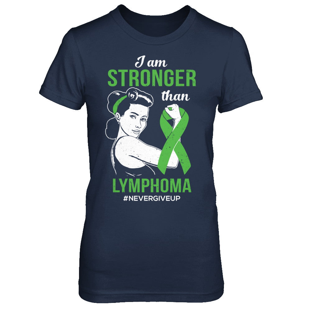 I Am Stronger Than Lymphoma Awareness Support T-Shirt & Hoodie | Teecentury.com