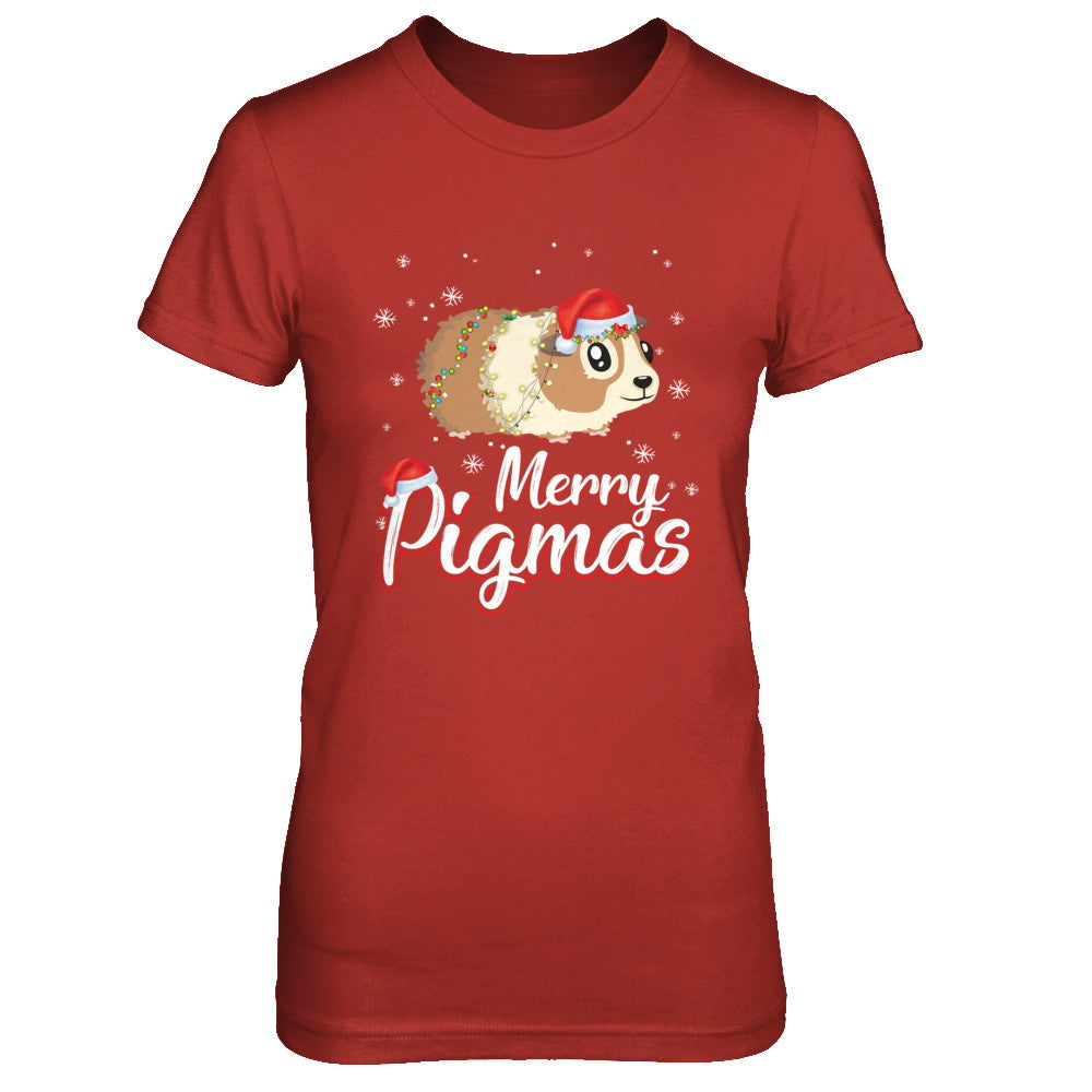 Merry Pigmas Funny Guinea Pig Santa Hat Christmas Gift T-Shirt & Sweatshirt | Teecentury.com