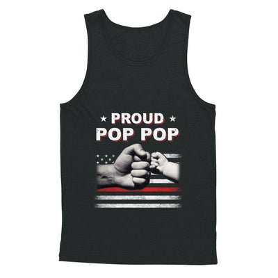 Proud Pop Pop Fireman Firefighter Thin Red Line Flag Fathers Day T-Shirt & Hoodie | Teecentury.com