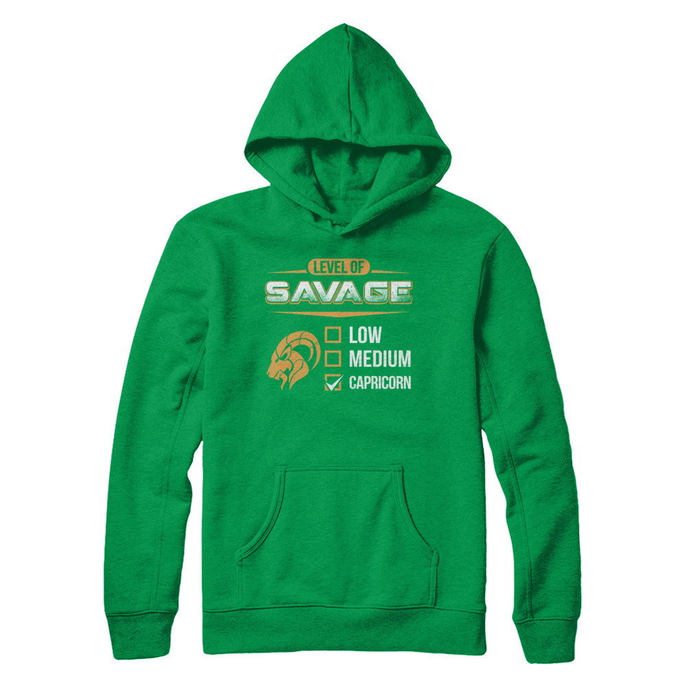 Level Of Savage Capricorn T-Shirt & Hoodie | Teecentury.com