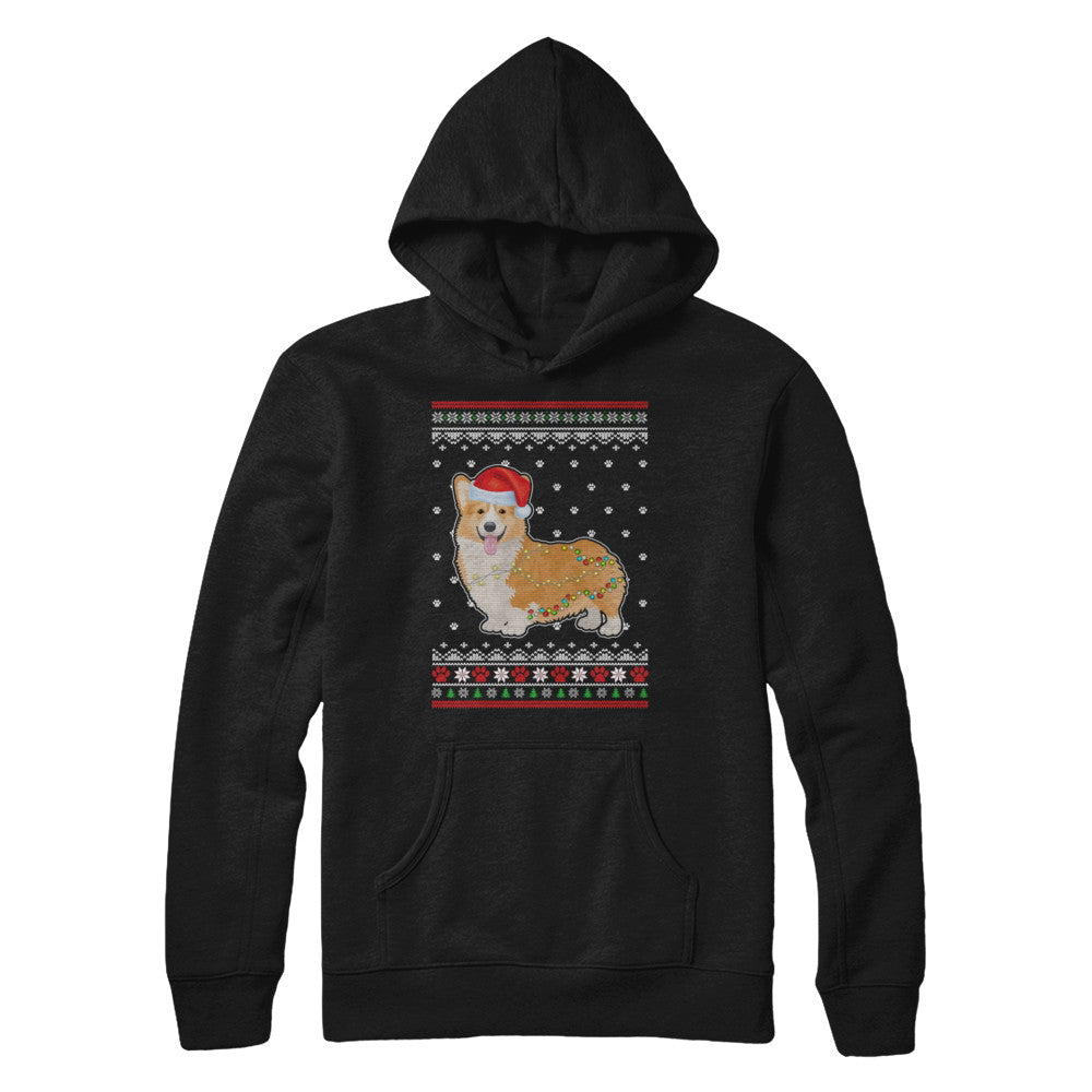 Corgi Christmas Ugly Sweater Lights Dog Xmas Gift T-Shirt & Sweatshirt | Teecentury.com