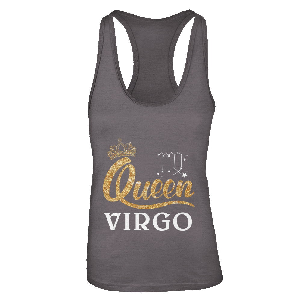 Queen Virgo Zodiac August September Birthday Gift T-Shirt & Tank Top | Teecentury.com