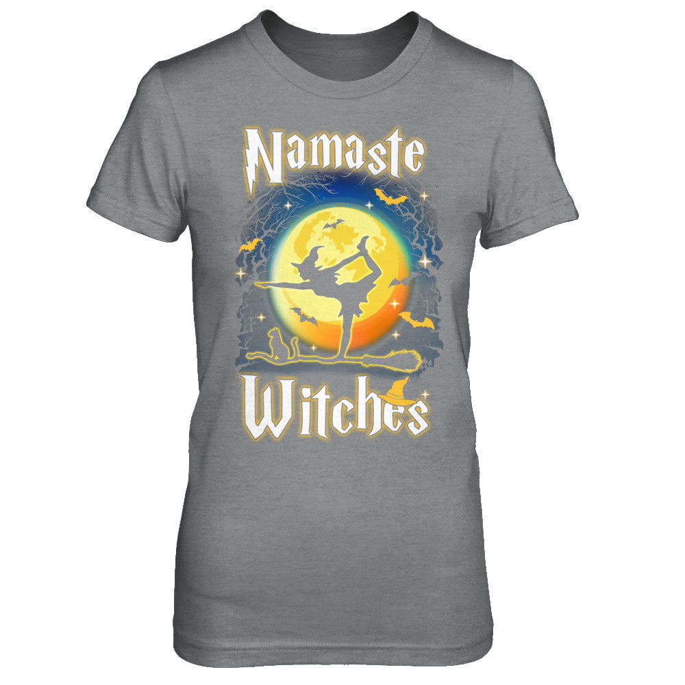 Namaste Witches Yoga Halloween T-Shirt & Hoodie | Teecentury.com