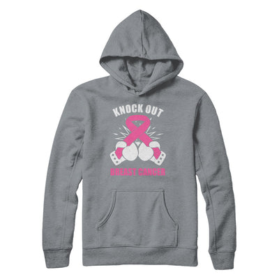 Boxing Knock Out Breast Cancer Awareness Support T-Shirt & Hoodie | Teecentury.com