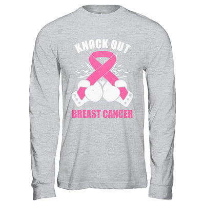 Boxing Knock Out Breast Cancer Awareness Support T-Shirt & Hoodie | Teecentury.com