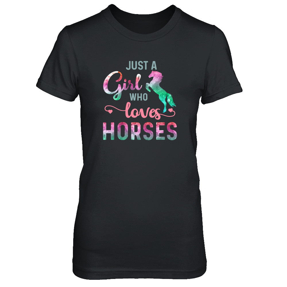 Just A Girl Who Loves Horses Horse Lover T-Shirt & Tank Top | Teecentury.com