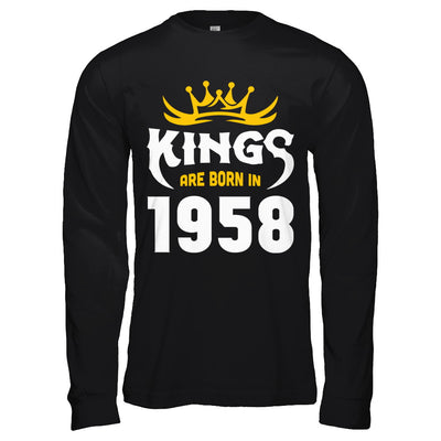 Kings Are Born In 1958 Birthday Gift T-Shirt & Hoodie | Teecentury.com