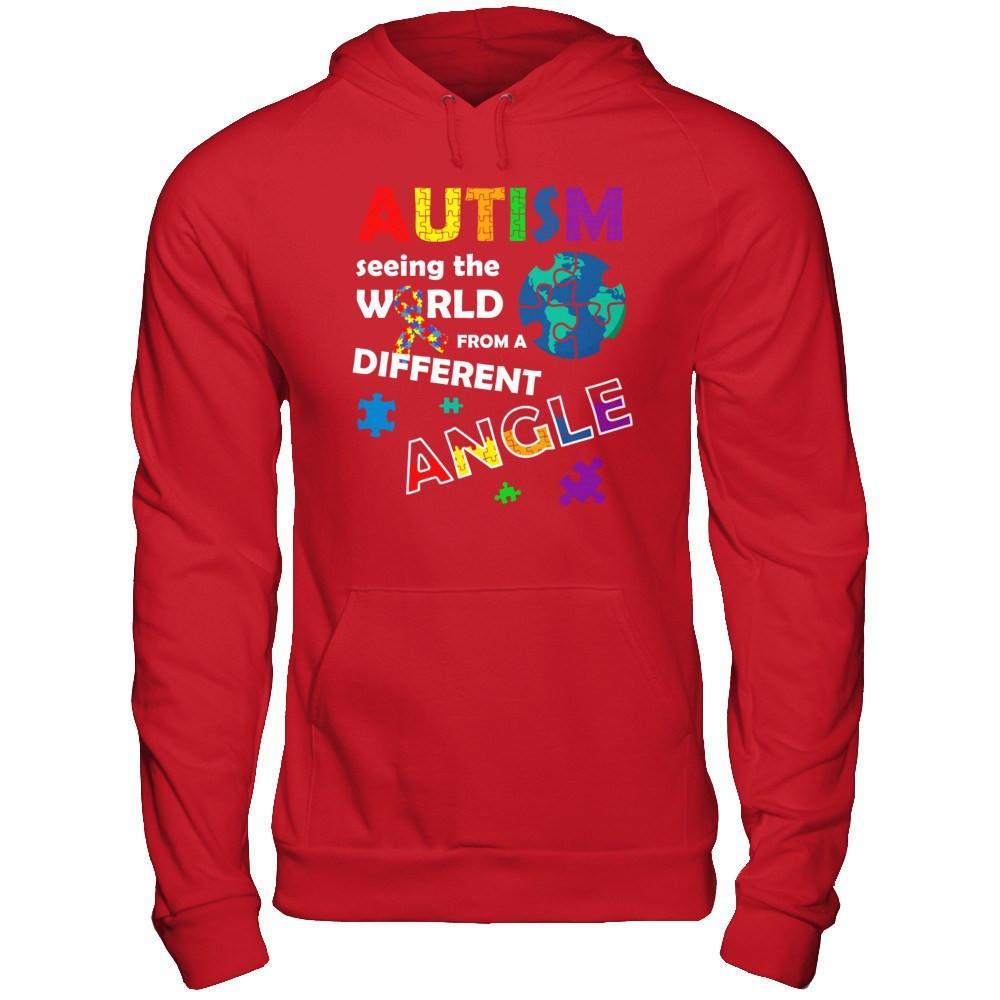 Autism Seeing The World Differently Angel T-Shirt & Hoodie | Teecentury.com