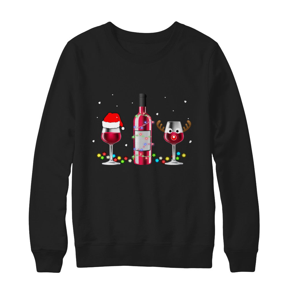 Xmas Merry Christmas Wine Winey Gift T-Shirt & Sweatshirt | Teecentury.com