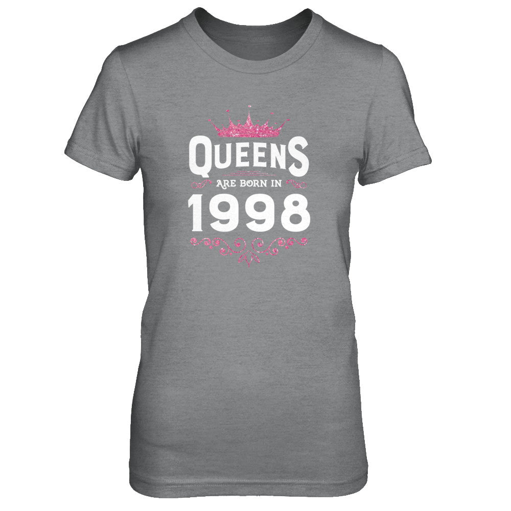 Queens Are Born In 1998 Birthday Gift T-Shirt & Tank Top | Teecentury.com